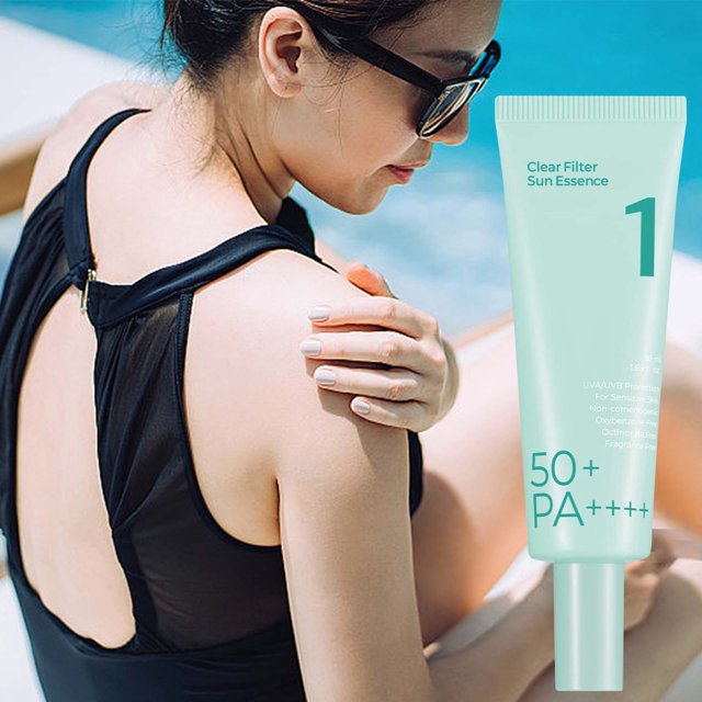 numbuz:in No.1 Clear Filter Su'nscr'een&Essence | Moisturizing, Cools Down, Light Finish, 1.69 fl oz