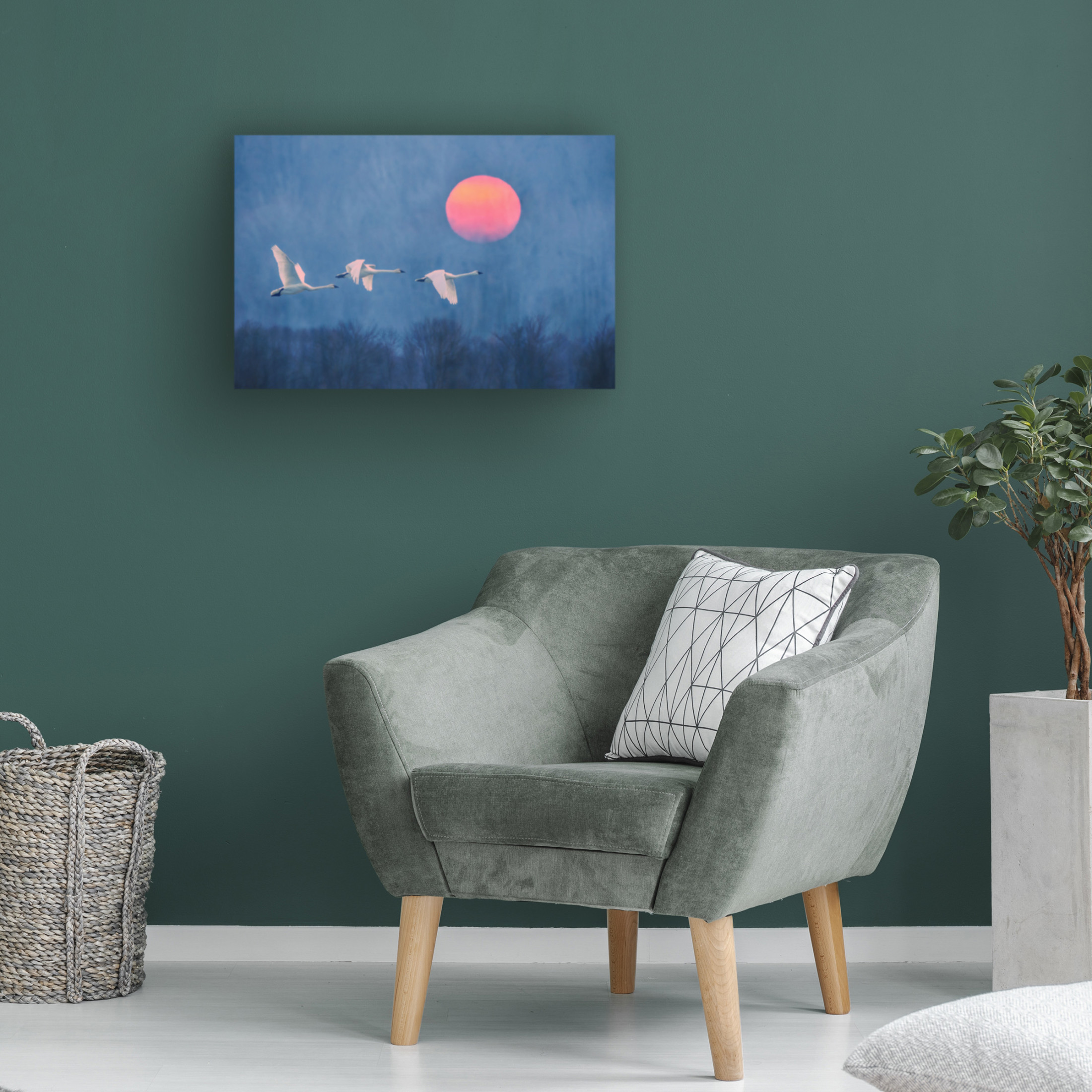 Trademark Fine Art Rob Li Foggy Sunrise Canvas Wall Art