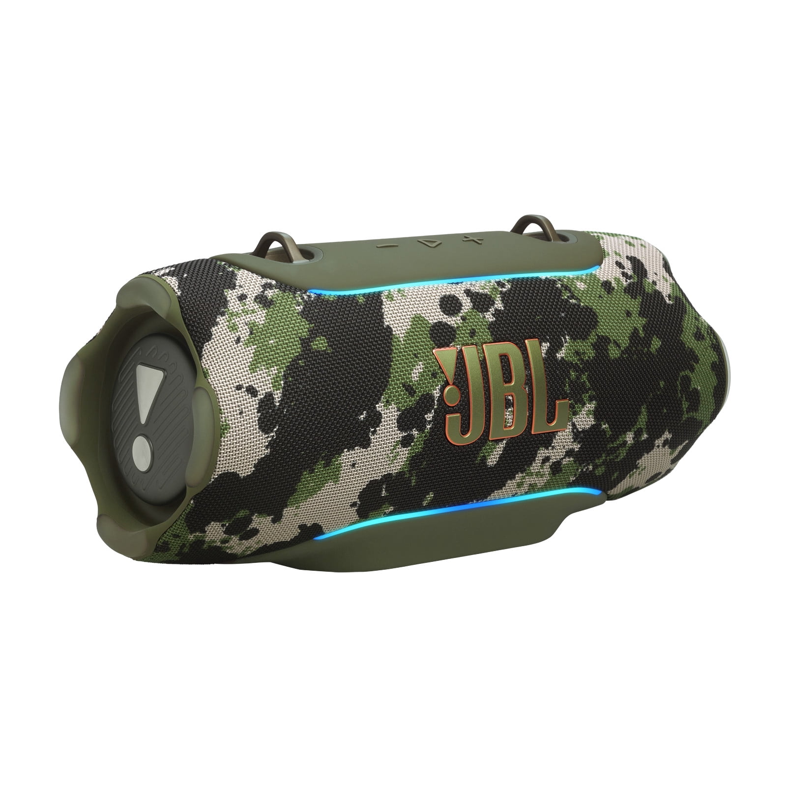 JBL Xtreme 5 - Portable waterproof speaker with massive legendary JBL sound, ambient edge lighting, and a convenient shoulder strap - Squad