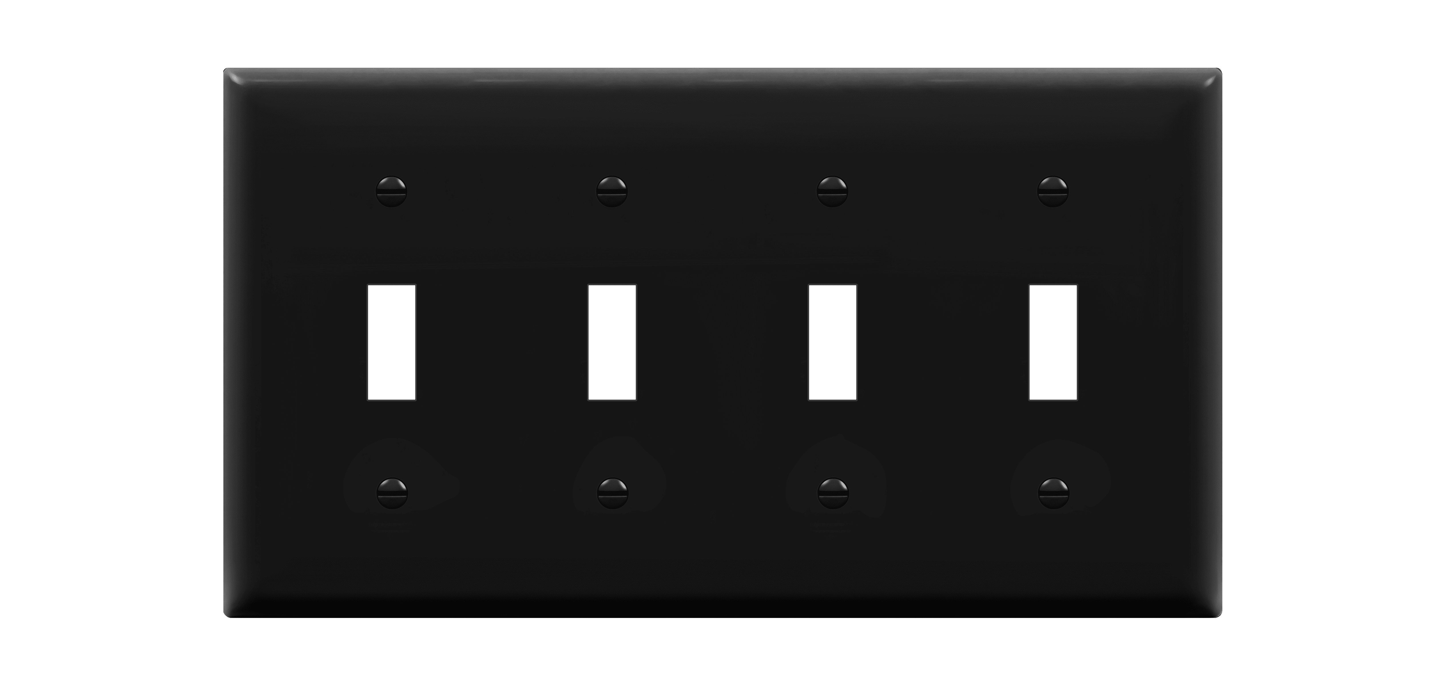 ENERLITES Quad Light Switch Wall Plate, Toggle Switch Plate, 4Gang