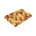 thumbnail image 6 of Golden French Fries Delicious Blanket Gifts For Kids Adults - Lightweight Throw Blanket For Bedroom Living Room Decor Soft Fuzzy Fleece Cozy Plush Bed Couch 60"X50", 6 of 7