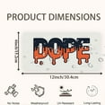 thumbnail image 2 of License Plate, Trendy Dope Text Art Decorative Front,Personalized Stainless Steel License Plate Cover For Men Women,12.2" X 6.2", 2 of 7