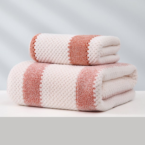 Nvzi Toallas de spa para el cuerpo - 6 toallas rosas para spa, 35*75 cm, suave tejido polar coral, juego de toallas para baño, toallas y paños absorbentes para spa, uso diario en el baño del hogar.
