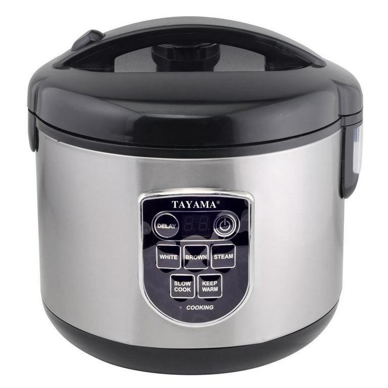 Tayama 10-Cups Stainless Steel Rice Cooker and Food Steamer – Monsecta Depot