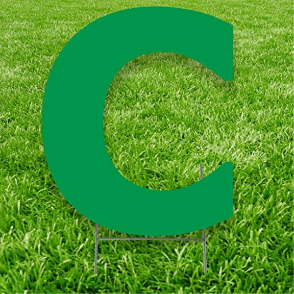 Green Letter C 20 inches tall