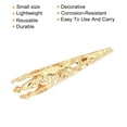 thumbnail image 3 of Uxcell 42mm Alloy Corsage Decorative Holder Vase for Wedding Party Prom Dark Gold Tone 2 Pack, 3 of 6