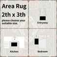 thumbnail image 6 of Area Soft Rugs 2x3 Washable Non Slip Boho Small Floor Entryway Rugs for Living Room Bedroom, Vintage Style Farmhouse Mat for Kitchen Red & Green, 6 of 7