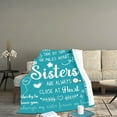 thumbnail image 3 of VALSEEL Throw Blanket Envelope Flannel Blanket Print Sister Envelope Blanket Birthday Gift Friend Blanket Fleece Blanket, 3 of 3
