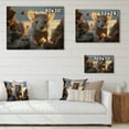 thumbnail image 4 of Designart "Rodent Portrait White Cute wall art I" Animals Print on Natural Pine Wood, 4 of 5