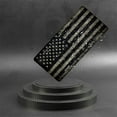 thumbnail image 6 of Monochrome American Flag Front License Plate, Metal License Plate, Funny Standard Plates Personalized Novelty Decorative For Men/Women/Boys/Girls Car 6×12 Inch, 6 of 7