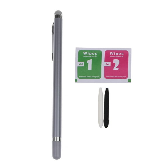 Yammee 2 In 1 Stylus for Touch Screen Pen Pencil Mesh FIber Tip & Alcohol Fiber Multi N