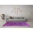 thumbnail image 3 of Ahgly Company Indoor Square Persian Purple Traditional Area Rugs, 3' Square, 3 of 4