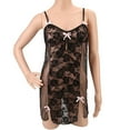 thumbnail image 5 of Limei Sleepwear Womens Chemise Nightgown Slip Lace Lounge Dress, 5 of 7