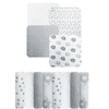 Modern Baby Modern Printed Microfiber Washcloths, Gray (8 Pack)
