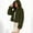 Army Green, variant on Women's Oversized Faux Fur Jacket Fashion Casual Fluffy Plush Hooded Coat Open Front Cardigan Warm Outerwear, Army Green