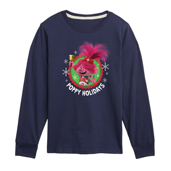 Trolls - Poppy Holidays - Toddler & Youth Long Sleeve Graphic T-Shirt