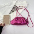thumbnail image 3 of LNGOOR Mini Ruched Bag Hot Pink Metallic PU   Funky  Punk & Bag For Street Wear, 3 of 7