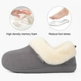 thumbnail image 3 of FamilyFairy Women Memory Foam Bootie Slippers, Warm Cozy Micro Suede Slipper Boots with Fuzzy Plush Lining and Collar, Winter Non Slip House Shoes for Indoor Outdoor, 3 of 6