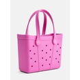 thumbnail image 2 of Time and Tru Women's Waterproof EVA Mini Beach Tote Bag, Pink, 2 of 6