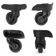 thumbnail image 5 of GUGULUZA 2Pcs Luggage Wheels Replacement, Plastic Luggage Suitcase Replacement Wheels, 360 Degree Rotation Wheels for Suitcase Replacement, Black, 3.5x1.9 Inches, 5 of 5