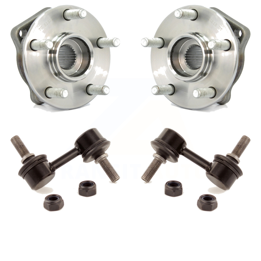 2 Front Wheel Hub Bearings With ABS For Subaru Forester, Outback, Impreza, Legacy (2008-2014)