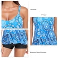thumbnail image 3 of Conjunto de pantalones cortos sin mangas para natación, traje de baño de 2 piezas para mujer, trajes de baño que ocultan la barriga, trajes de baño para mujer, diseño de próxima generación, 3 of 5