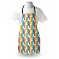 thumbnail image 4 of Unicorn Apron, Magic Ideas Theme Colorful Stripes Composition with Horses of Imaginary World Print, Unisex Kitchen Bib with Adjustable Neck for Cooking Gardening, Adult Size, Multicolor, by Ambesonne, 4 of 4