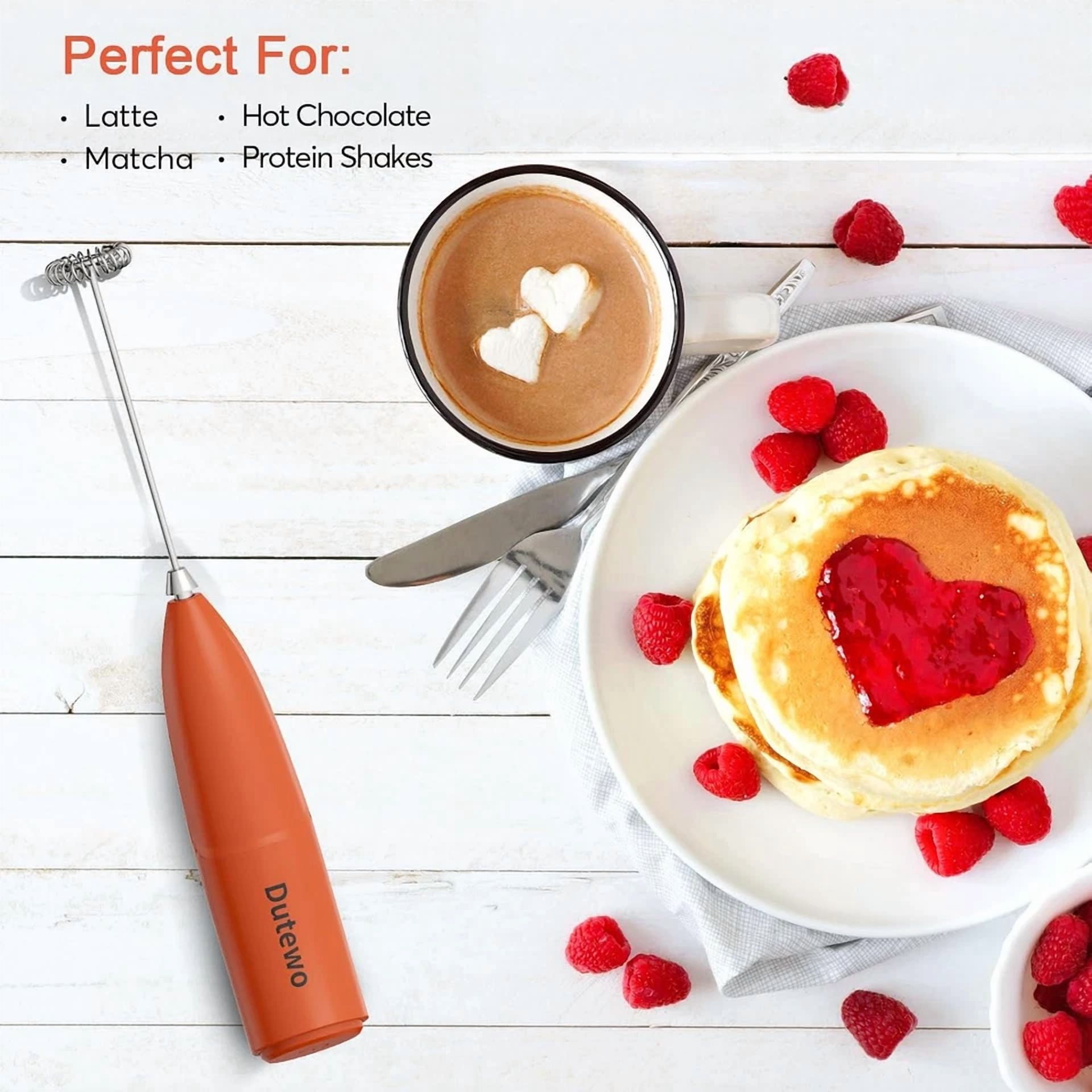 CRESTIN- Hand Mixer Milk Frother For Coffee - Dutewo Frother Handheld Foam Maker For Latt