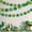 Green, variant on Orangide St. Patrick's Day Bunting Party Decorations Heart Shaped Wall Hanging Shamrock Non Woven Fabric Flag for Irish Holiday Home Decor Party Supplies
