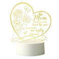 thumbnail image 2 of SHENGXINY Home Decor Clearance Mother'S Day Gift-Led Acrylic 3D Mother'S Day Greeting Gift Light, Acrylic Greeting Mother'S Day Gift Atmosphere Light (White Warm Light), 2 of 6