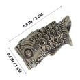 thumbnail image 6 of FOMIYES 3Pcs Grey Cupronickel Fish Pendant Charm Vintage Design for Lanyard Jewelry Making, 6 of 7
