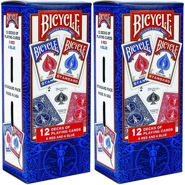 Bicycle Cartes à Jouer - Format Poker - Lot de 2, Lot de 12