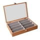 thumbnail image 5 of Estuche para gafas con 8 ranuras para evitar arañazos con tapa de palisandro, 5 of 8
