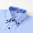 thumbnail image 6 of Dovford Men's Stretch Wrinkle Free Dress Shirts Formal Wedding Prom Long Sleeve Slim Fit Button Down Shirts, 6 of 7