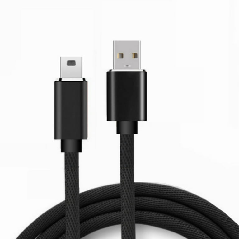 3-in-1 Multi Charging Cable – Type C, Lightning, Micro USB, 4ft Braided, 2 Pack