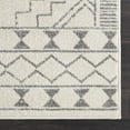 thumbnail image 4 of Hauteloom Marash Collection Rook - Moroccan Farmhouse Living Room Bedroom Area Rug - Tribal Rustic Style Boho Carpet - Southwestern Geometric Pattern - Beige, Grey, Dark Grey 7'10" x 10', 4 of 7