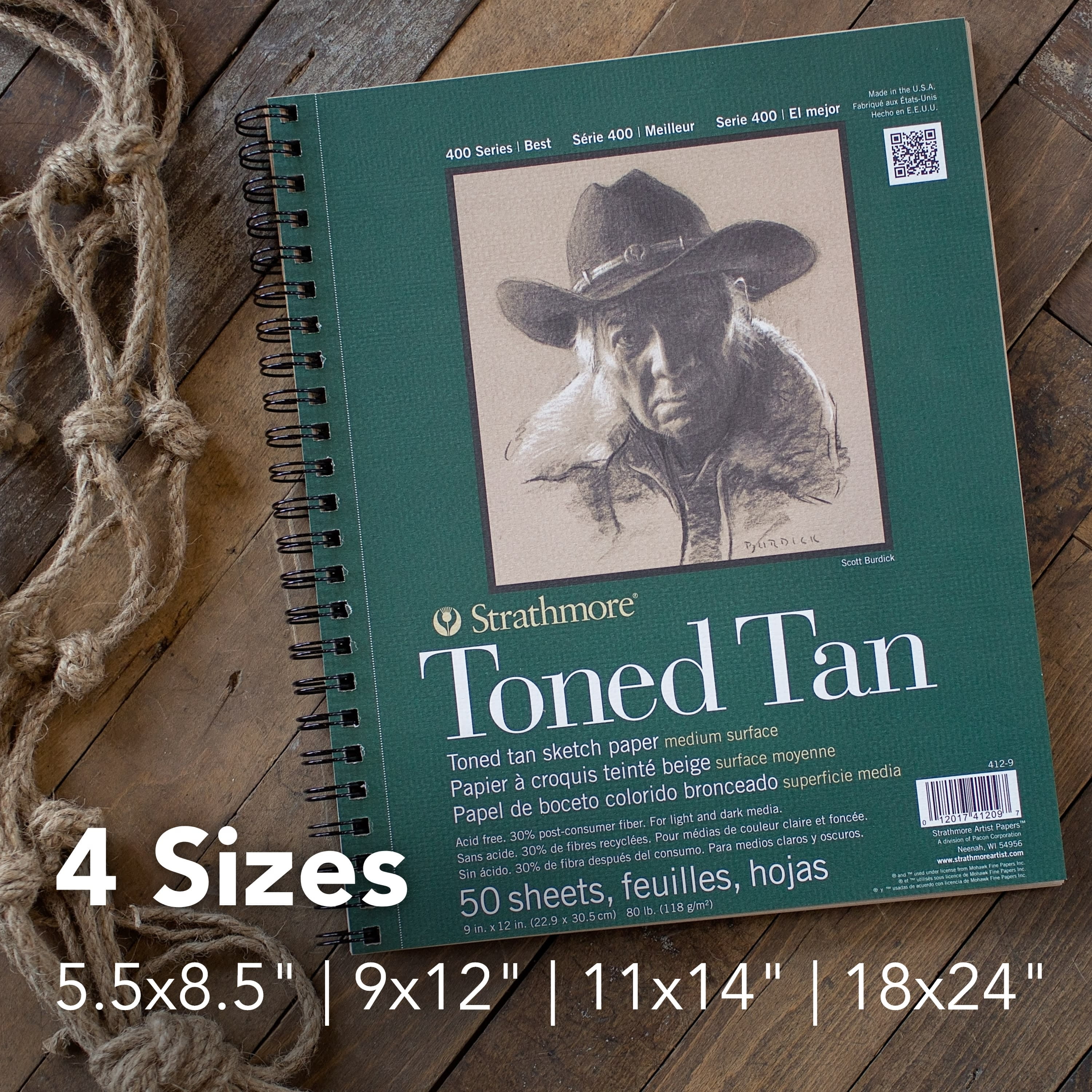 Small Toned Tan Paper Sketchbooks - 3 Pack – Sketch Wallet