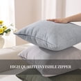 thumbnail image 5 of JIATER Pack of 2 Throw Pillow Covers 18x18,Linen Decorative Pillow Covers for Couch,Dark Blue, 5 of 6