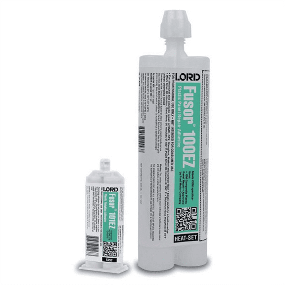 Fusor 100EZ 2-Part Heat Set Plastic Repair Adhesive, 7.1 oz Bottle, Paste, White/Tan