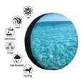 thumbnail image 4 of Fotbe Crystal Clear Ocean Waves Funda de Llanta de Repuesto con Estampado, Engrosada, Ajuste Universal para Jeep, Remolque, RV, SUV, Camión-15 inch, 4 of 6