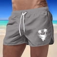 thumbnail image 2 of Kcolen Mens Swim Trunks Elastic Waist Men's Board Shorts Light Mens Bathing Suit 9 Inch Inseam Mens Swim Trunks Beach Summer Fashion Swimming Shorts for Men, 2 of 4