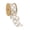 Gold Glitter Diamonds, variant on LaRibbons 2 1/2" Wired Ribbon, Baby Blue Giltter, 10 Yard Roll