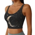 thumbnail image 5 of Sports Bra For Women, Abstract Starry Sky Moon Sports Bras For Women High Support, Workout Tank Tops Woman With Removable Cups, 5 of 8