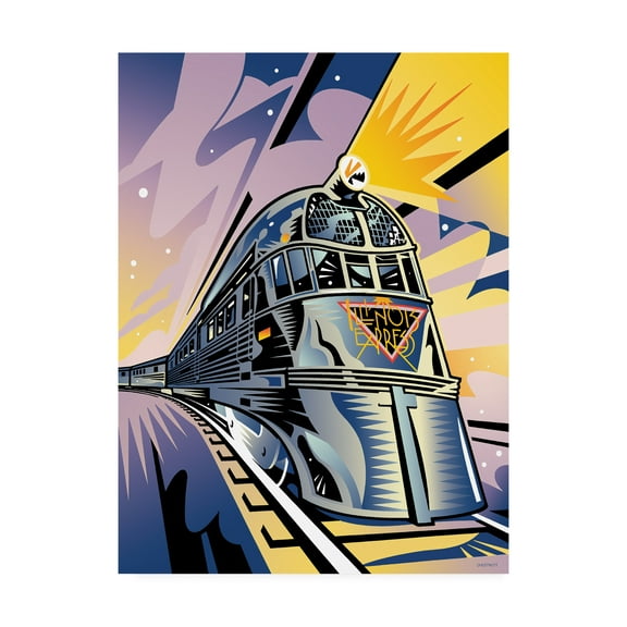 Trademark Fine Art 'Pioneer Zephyr' Canvas Art by David Chestnutt