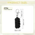 thumbnail image 2 of Uxcell Paracord Zipper Pull Polyester Replacement Woven Rope with Metal Clasp for Backpacks Black, 2 of 7