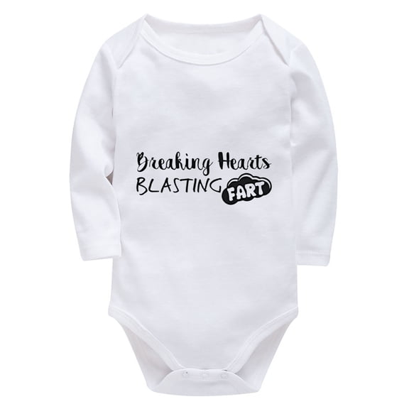 Breaking Heart Blasting Fart Infant Coming Home Outfit Boy Long Sleeve Bring Baby Home Outfit Newborn for Boys White Boys on