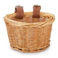 thumbnail image 1 of Cateissary Cesta de almacenamiento de bicicletas para niños, cestas de ratán para artículos diversos, portabotellas de agua para bicicletas Almacenamiento y organización del hogar sin forro, 1 of 6