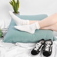 thumbnail image 3 of Womens Socks, Ruffle Turn-Cuff Casual Ankle Socks Warm Knit Cotton Lettuce Crew Frilly Sock 6 Pack, 3 of 14