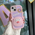 thumbnail image 5 of Kawaii Phone Cases Apply to iPhone 14,Cute Cartoon Pig Phone Case 3D Funny Purple Pig Case for Women Girls Soft Silicone Shockproof Cover for iPhone 14, 5 of 14