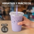 thumbnail image 4 of Berry Bloom 50 Vasos de 16 Oz con Tapa para Popote PET Transparentes, 4 of 5